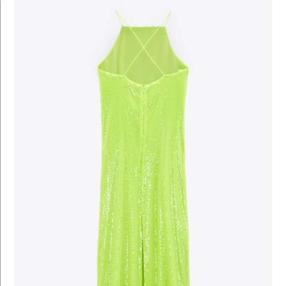 Zara sequin yellow dress - Picture 8 of 8